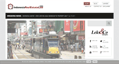 Desktop Screenshot of indonesiarealestatelaw.com